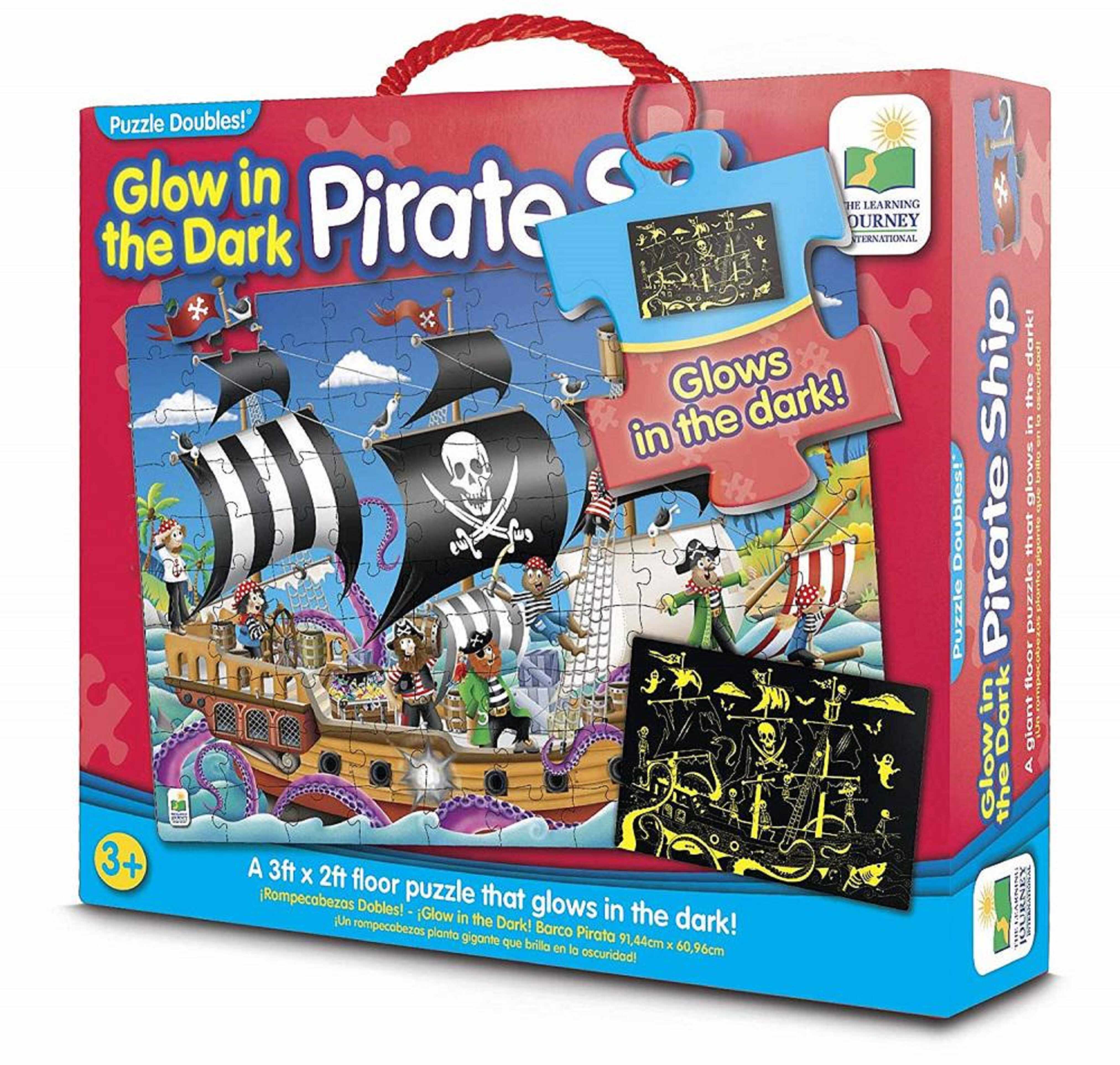 Puzzle - Glow in the dark - Barca piratilor | The Learning Journey