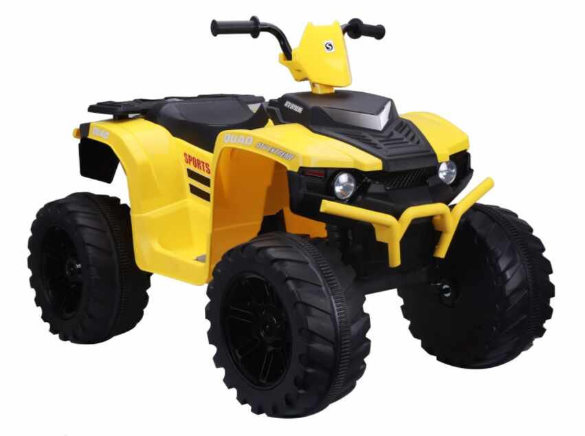ATV electric Nichiduta Extreme Quad cu roti din cauciuc Eva Yellow