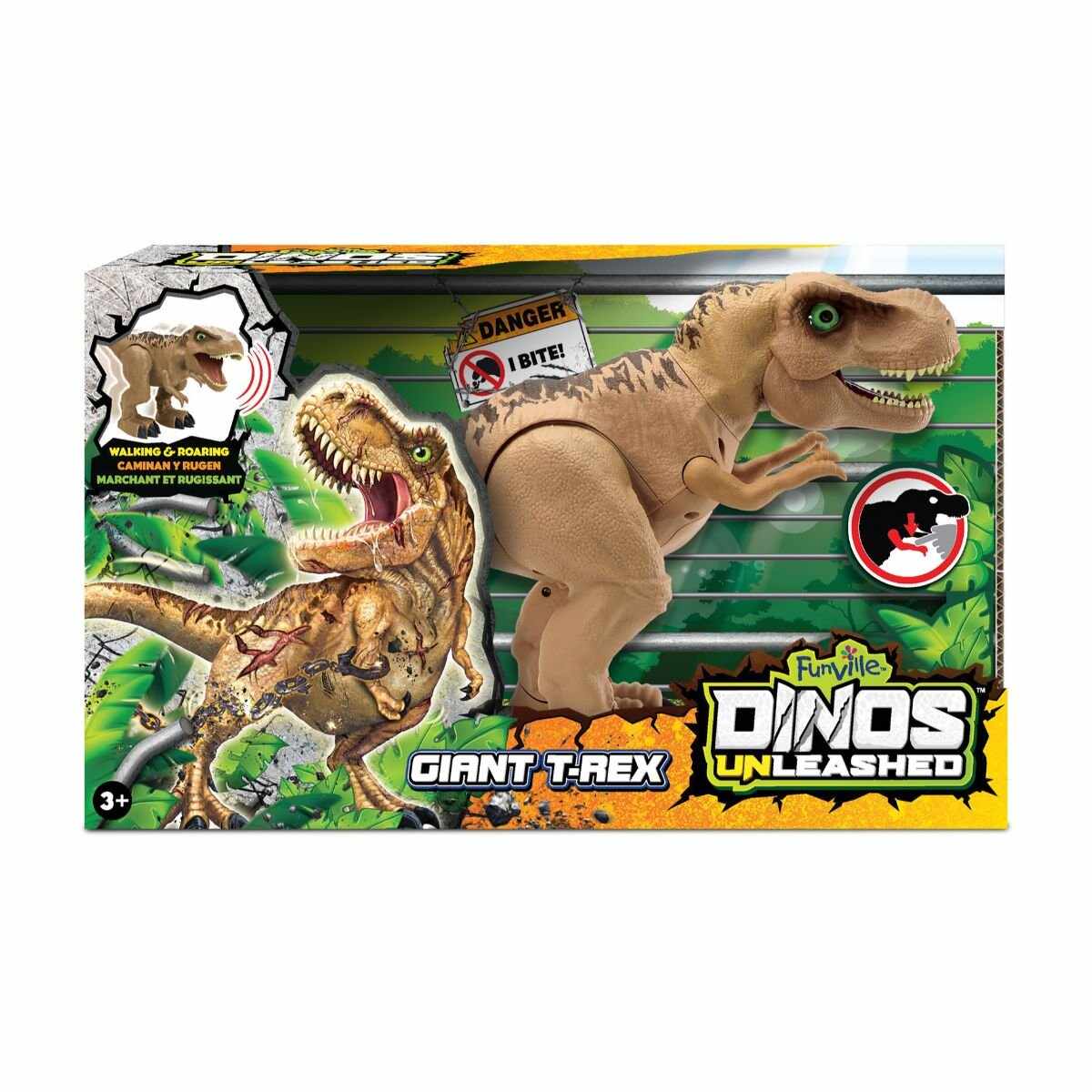 Jucarie interactiva Dinos Unleashed, Dinozaur T-Rex