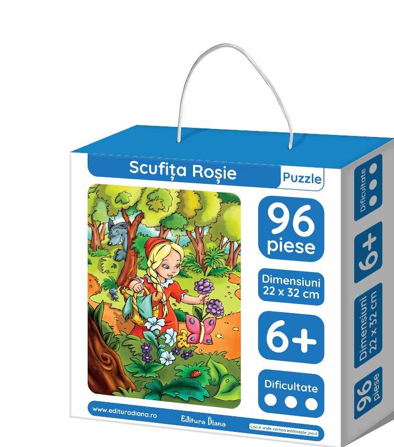 Scufita Rosie - puzzle educational 96 piese | Diana