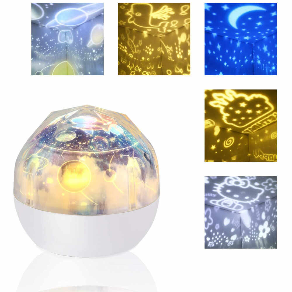 Lampa de veghe si proiector Diamond Bambinice BN023