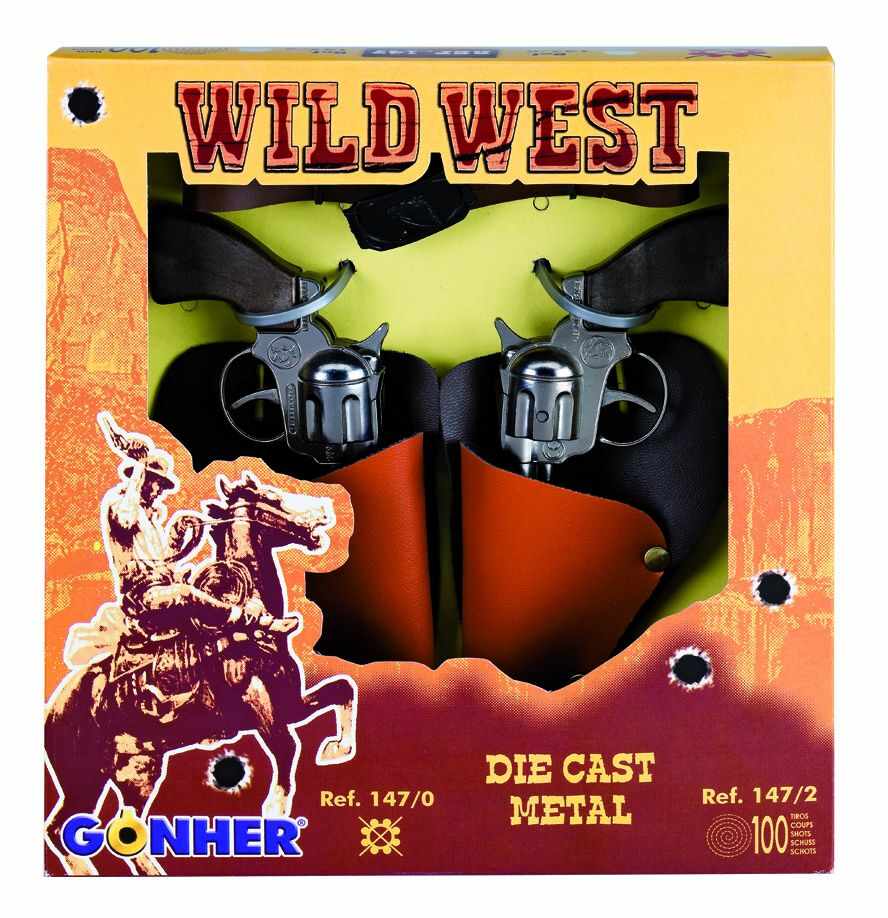 Set doua mini revolvere Gonher Wild West