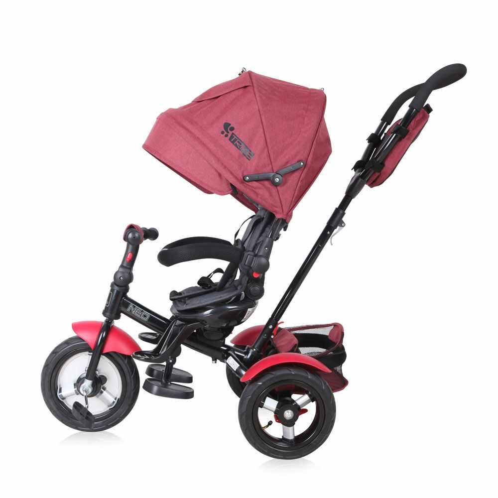 Tricicleta cu parasolar Lorelli Neo Air 2020 Red Black Luxe