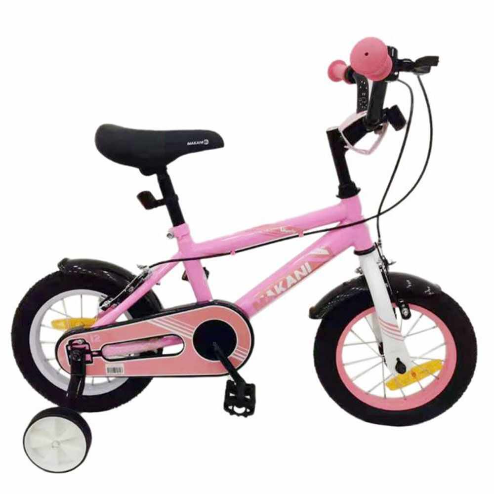 Bicicleta pentru fete 14 inch Kikka Makani Windy Roz cu roti ajutatoare