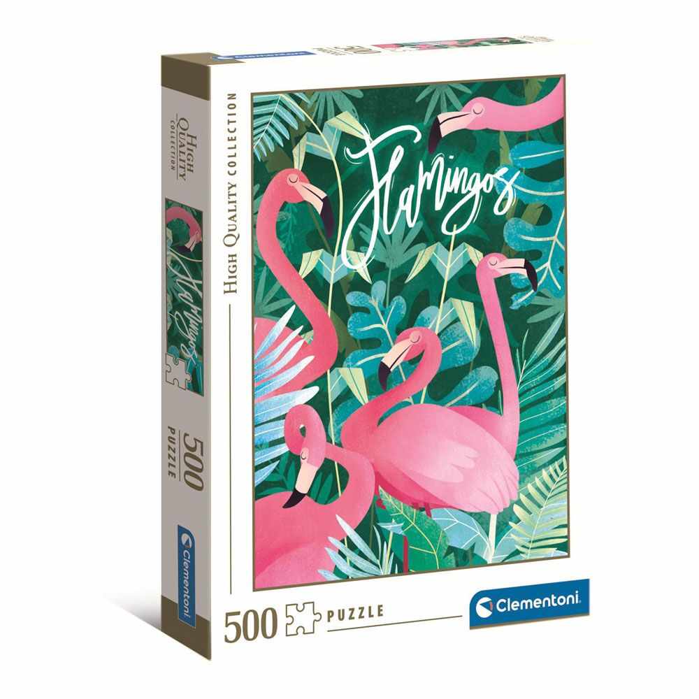Puzzle 500 piese Clementoni Fantastic Animals Flamingos 35101