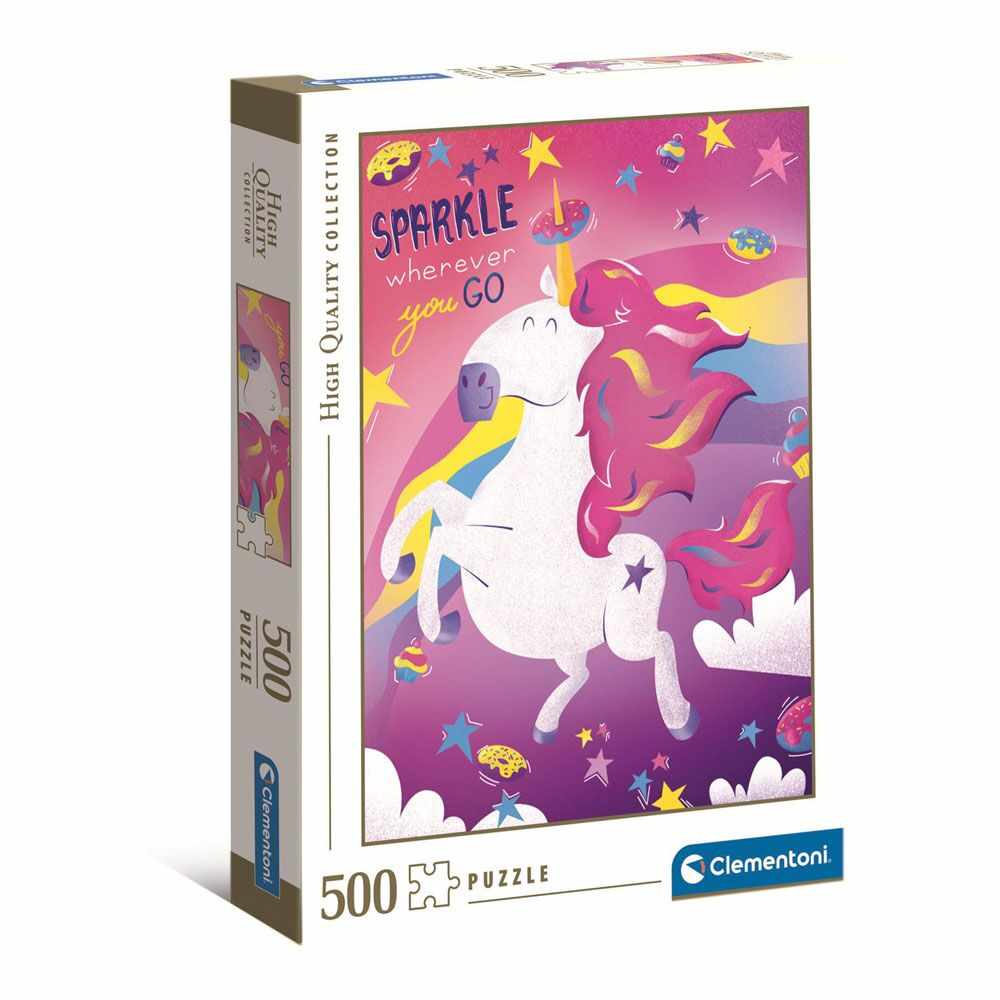 Puzzle 500 piese Clementoni Fantastic Animals Unicorn 35100