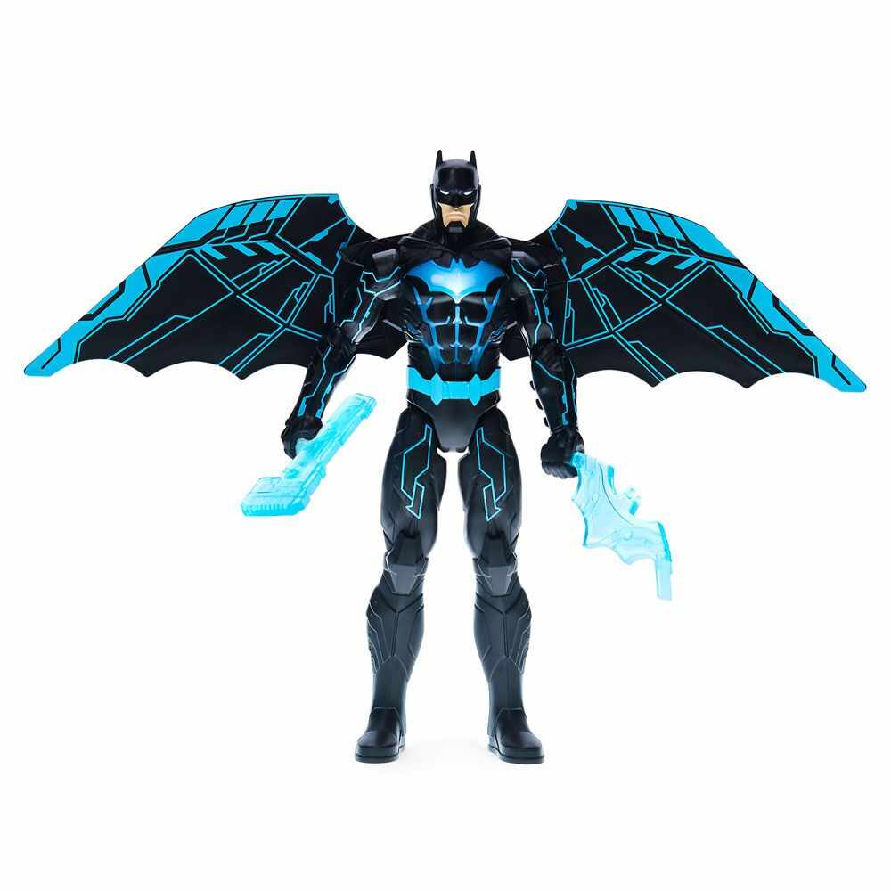 Figurina Deluxe cu sunete si lumini DC Batman Bat Tech 30 cm