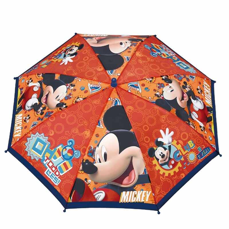 Umbrela manuala tip baston Mickey Mouse