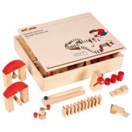 Joc educativ pentru gradinita Domino din lemn - Educo