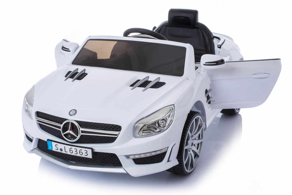 Masinuta electrica cu roti din cauciuc Mercedes Benz AMG SL63 White