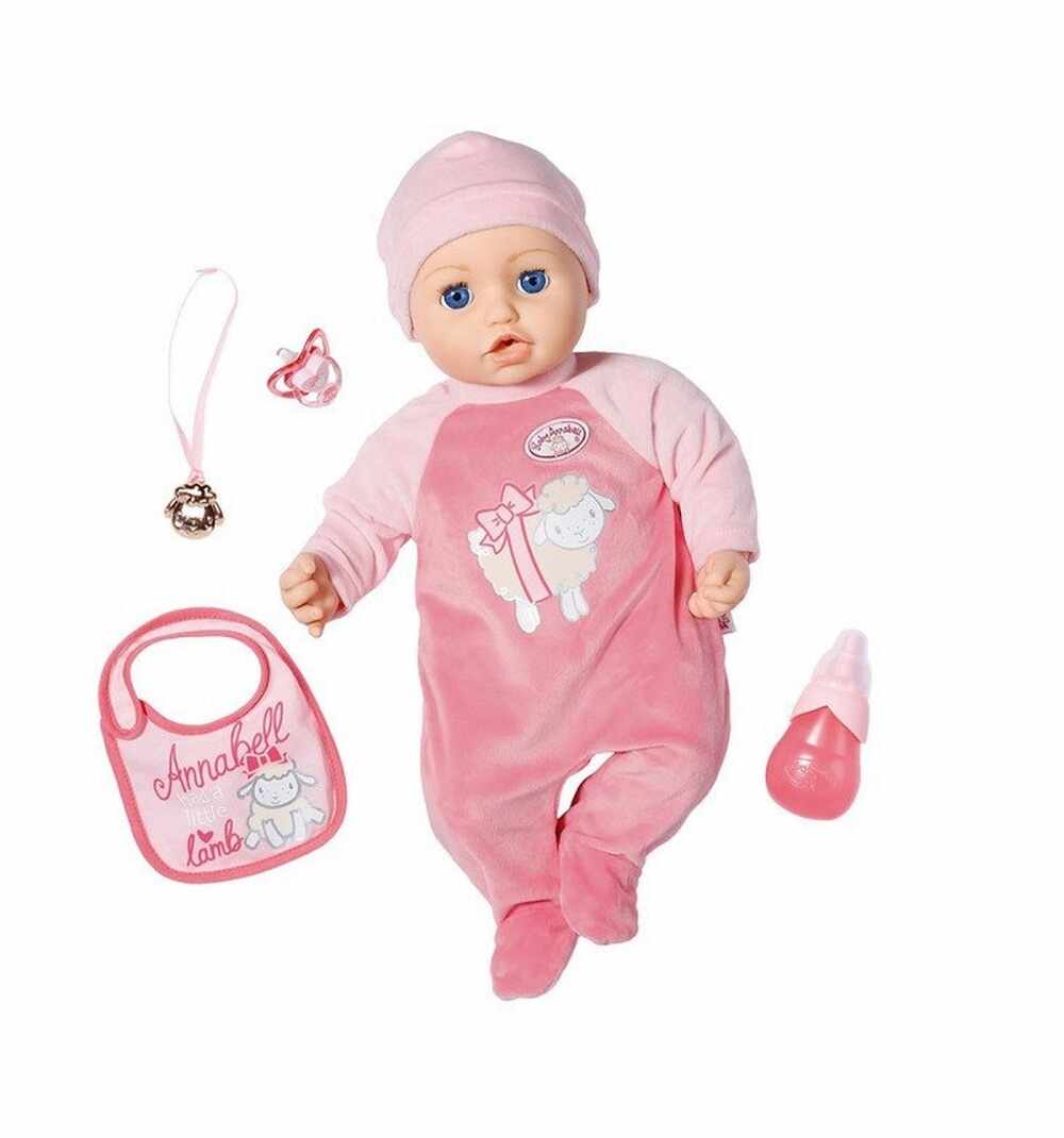 Papusa interactiva cu corp moale Zapf Baby Annabell 43 cm