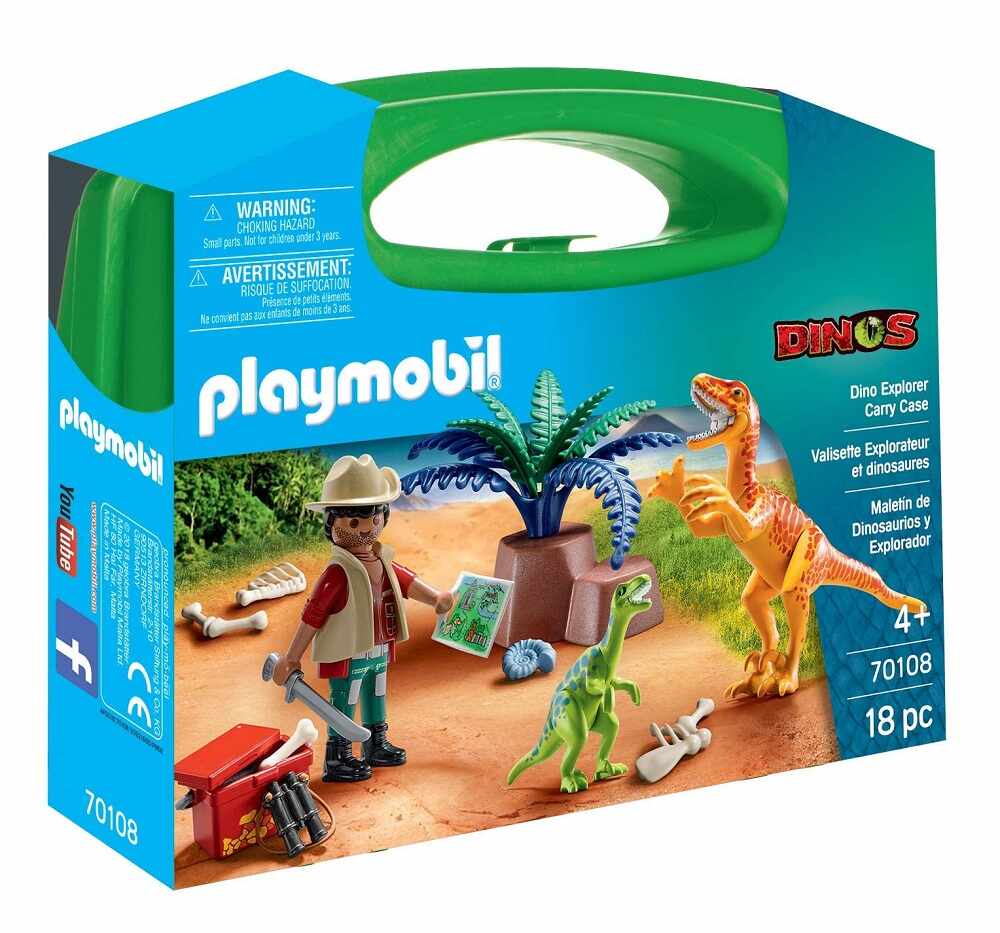 Playmobil PM70108 Set portabil Dinozauri