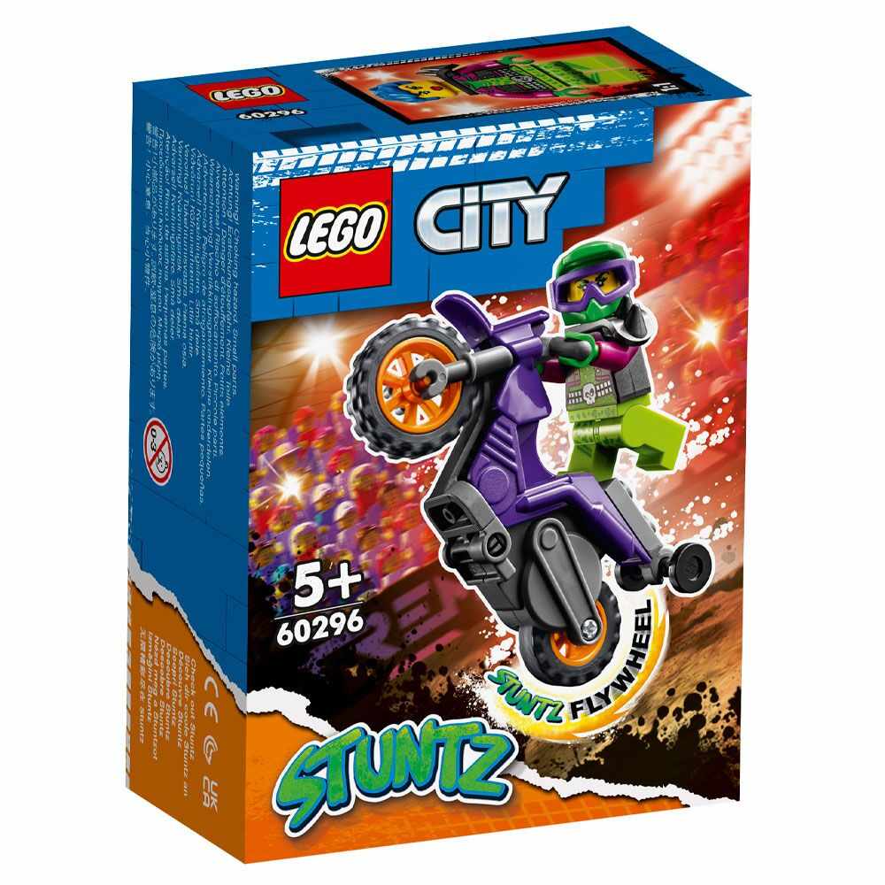 Lego City Motocicleta de cascadorii Wheelie 60296