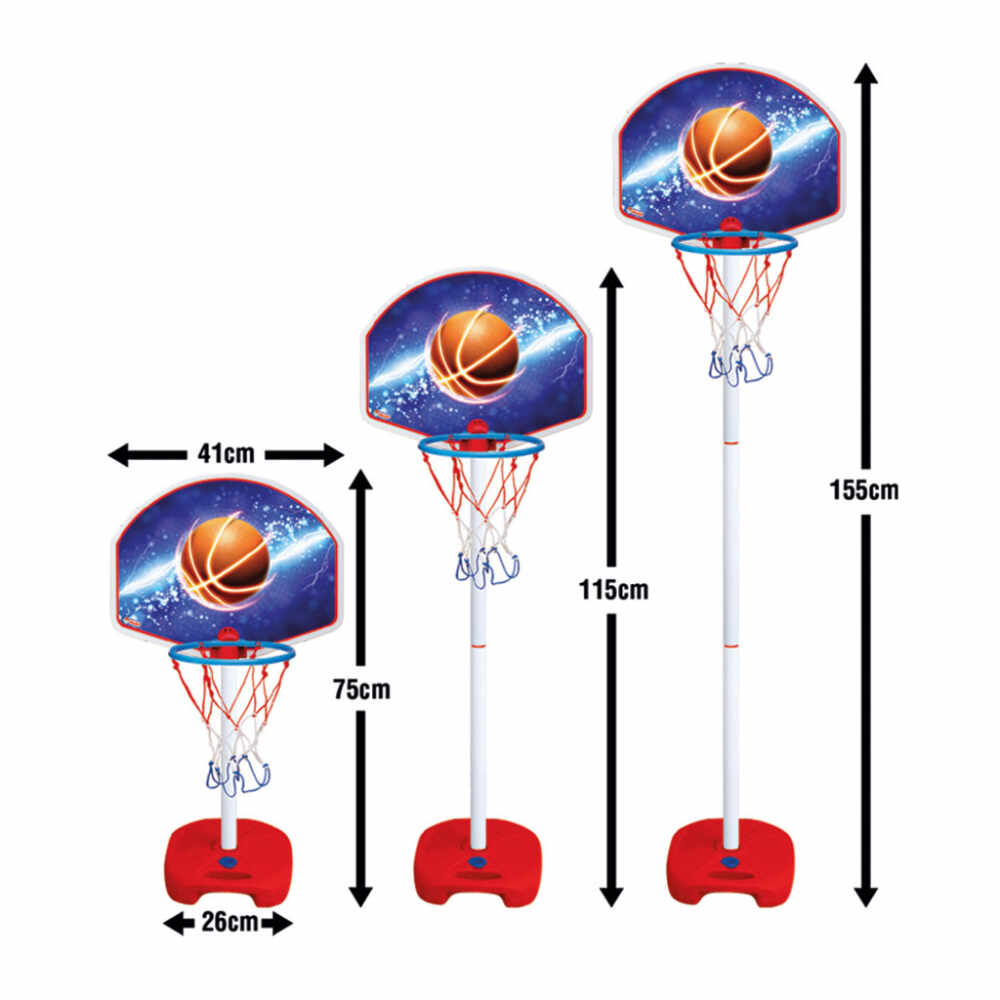 Cos de baschet reglabil Footed Basketball Set