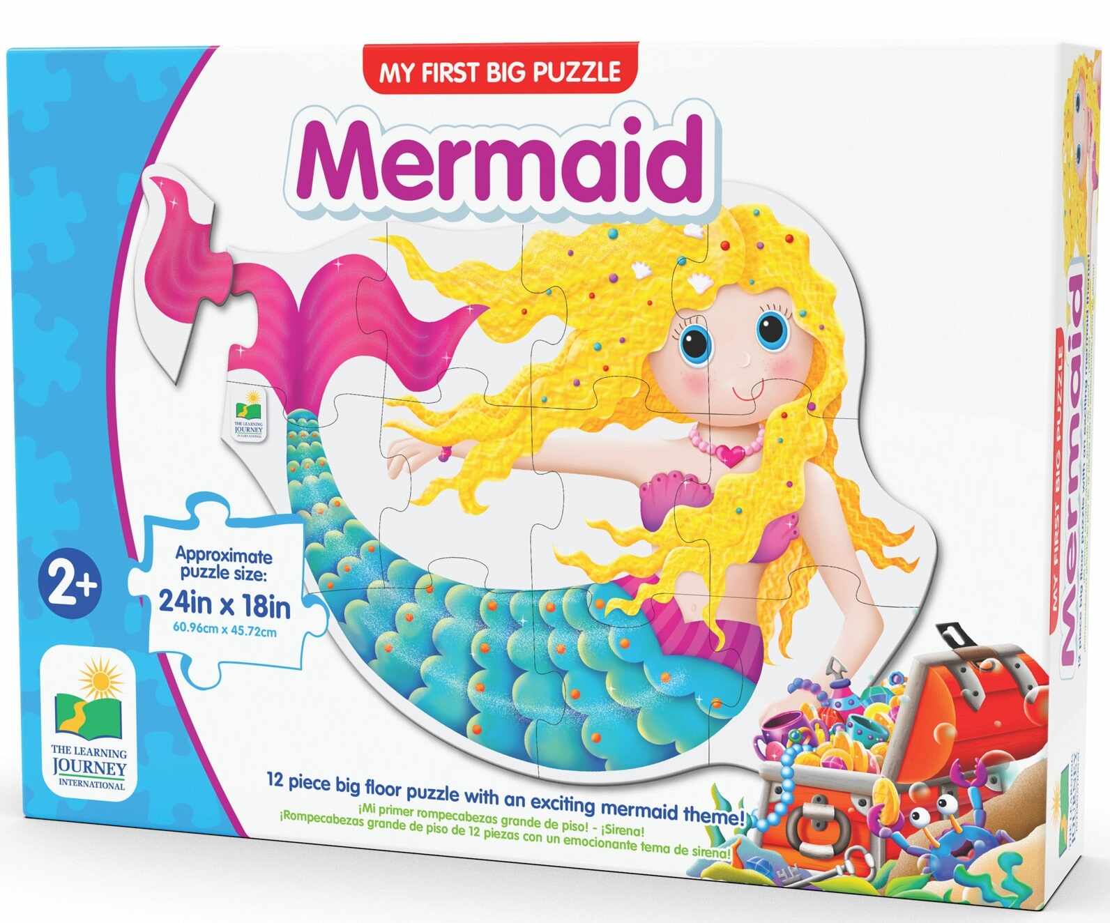 Puzzle 12 piese - Mermaid | The Learning Journey