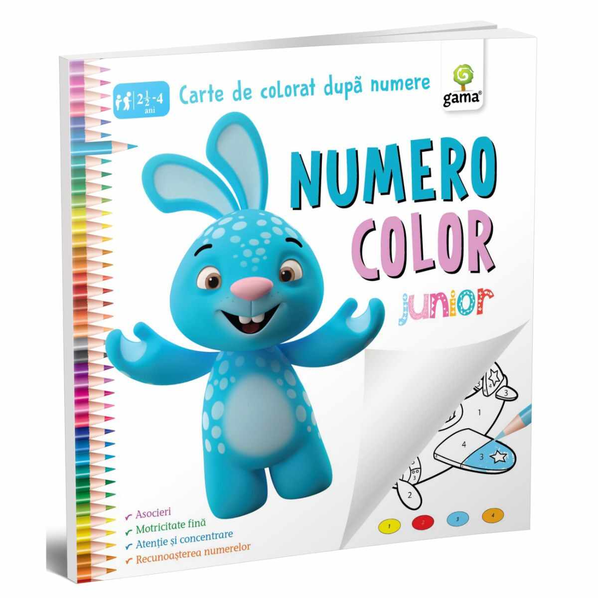Numero Color junior, carte de colorat dupa numere