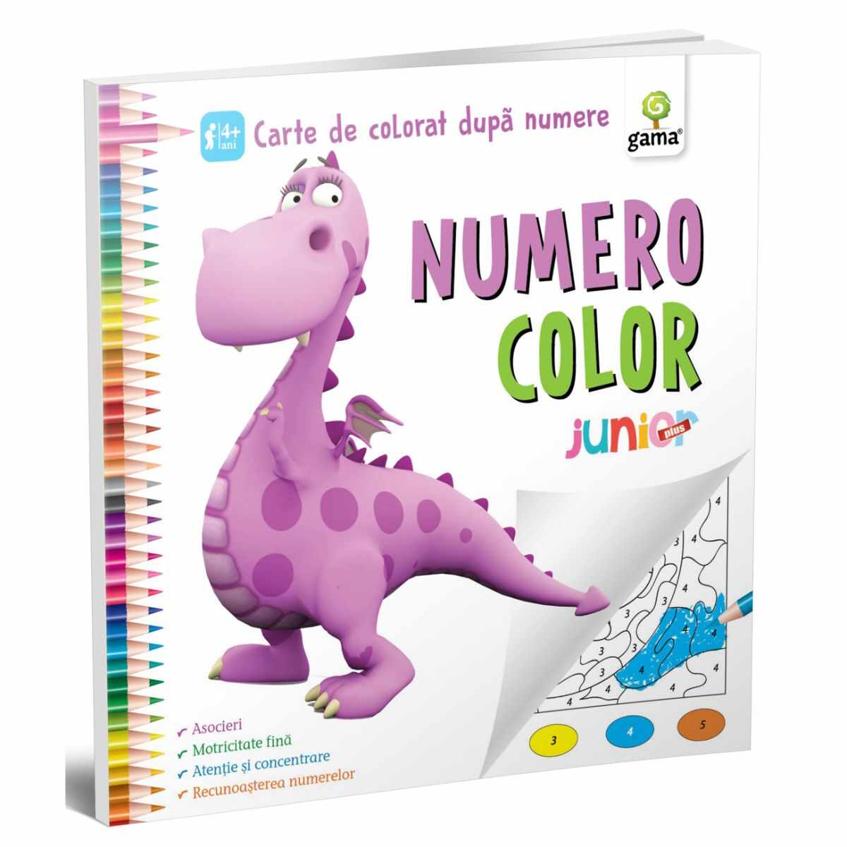 Numero Color junior plus, carte de colorat dupa numere 