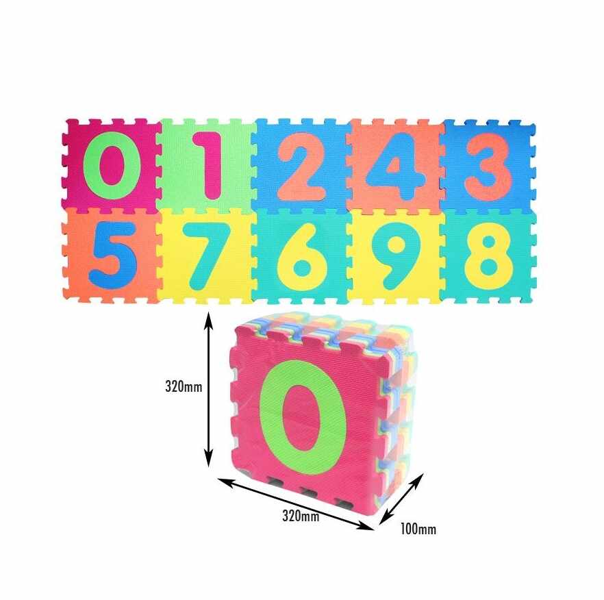 Puzzle moale pentru podea numere