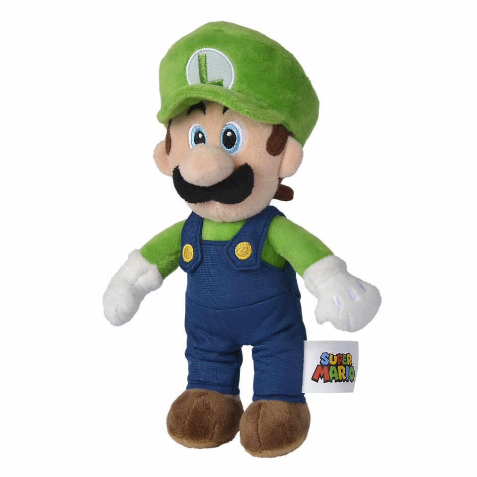 Jucarie de plus - Super Mario - Luigi, 20 cm | Simba