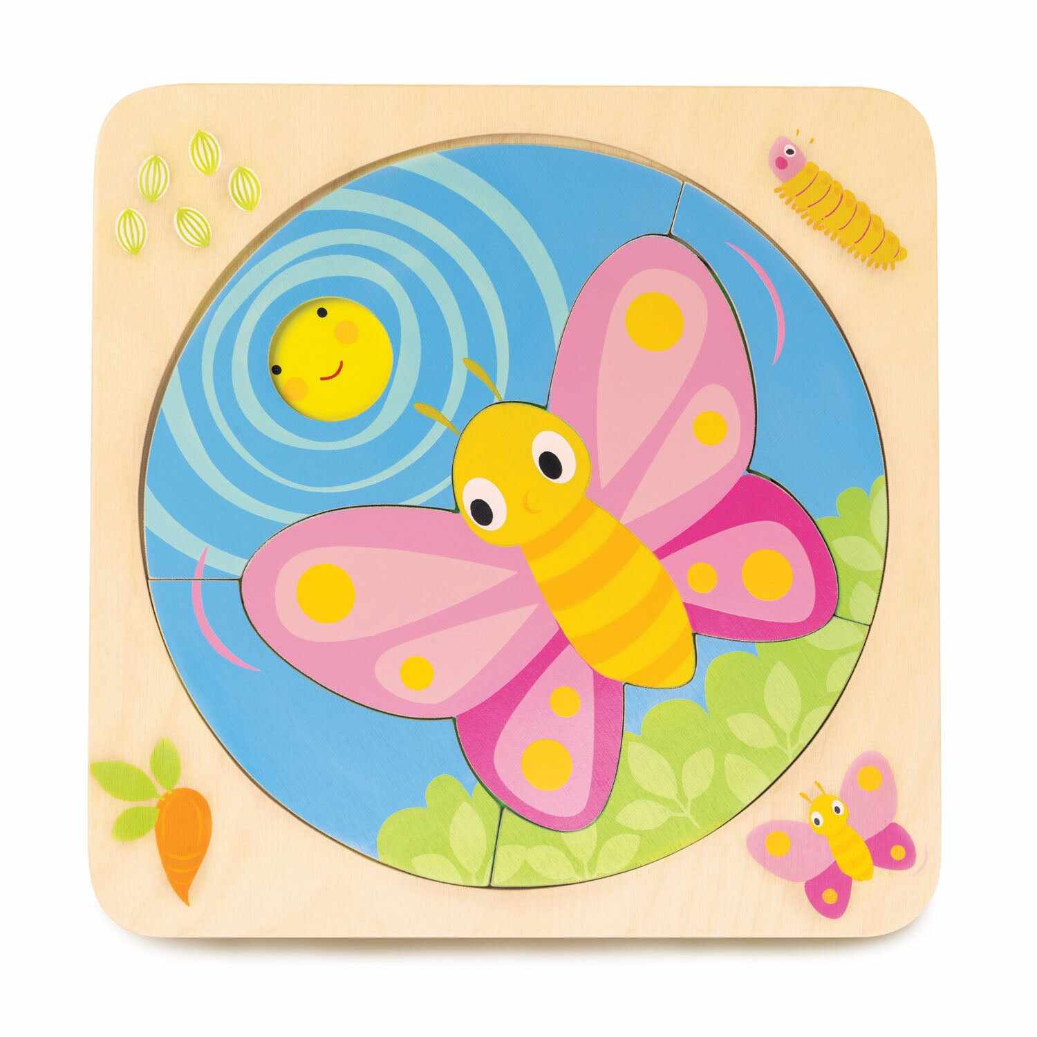 Puzzle educativ - Butterfly Life | Tender Leaf Toys