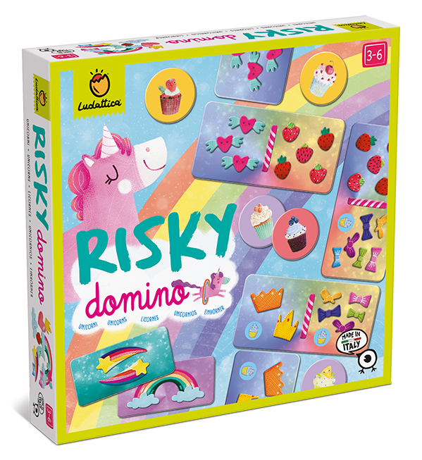 Joc - Risky Domino - Unicorni | Ludattica