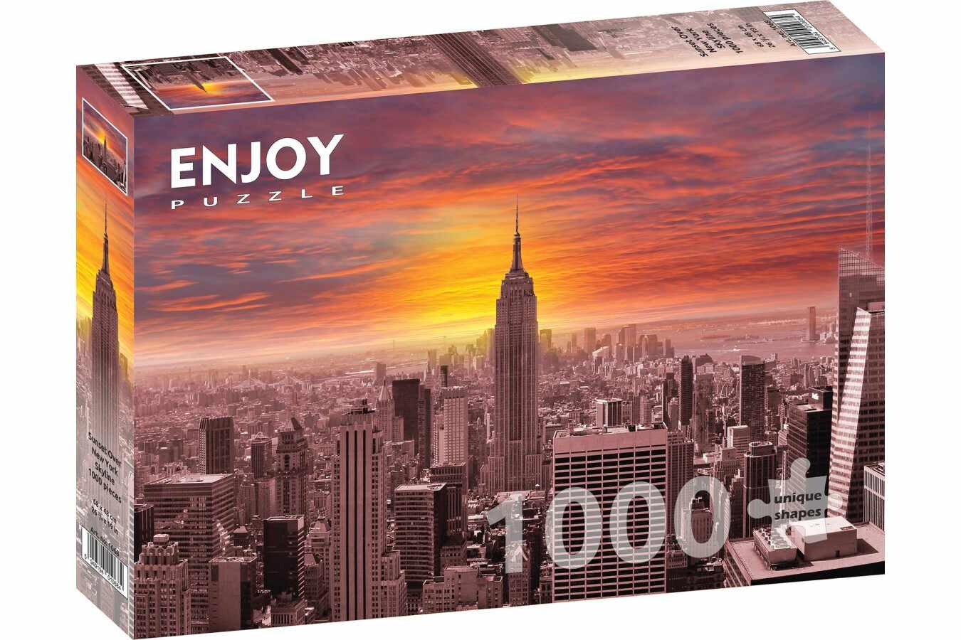 Puzzle 1000 piese - Sunset Over New York Skyline | Enjoy