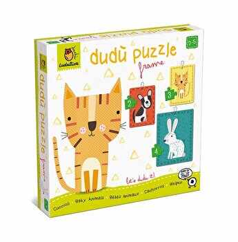 Puzzle in rama Ludattica - Animale de companie, 9 piese