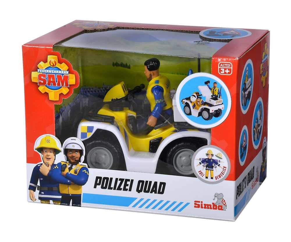 Quad Politie si figurina Sam Pompierul