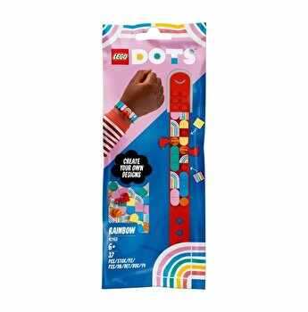 LEGO DOTS - Bratara curcubeu cu talismane 41953