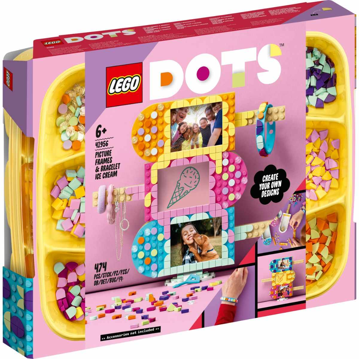 LEGO® Dots - Rame foto Inghetata si Bratara (41956)