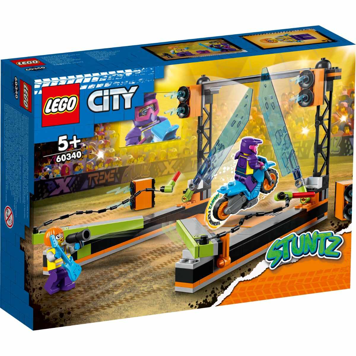 Lego® City - Provocarea de cascadorii cu motociclete (60340)