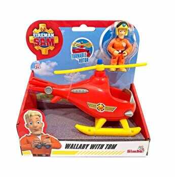 Set Pompierul Sam, elicopterul Wallaby si figurina Tom Thomas
