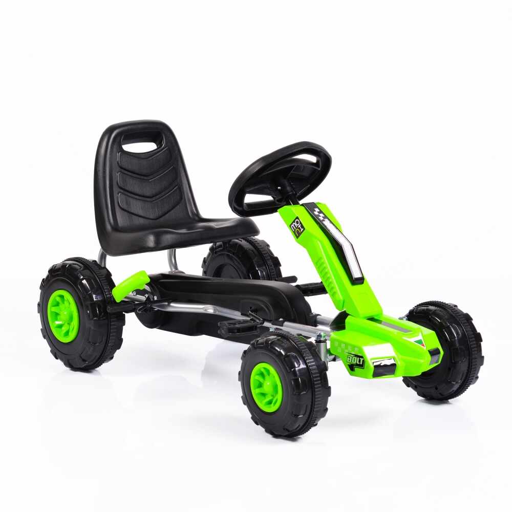 Kart cu pedale pentru copii Bolt Green