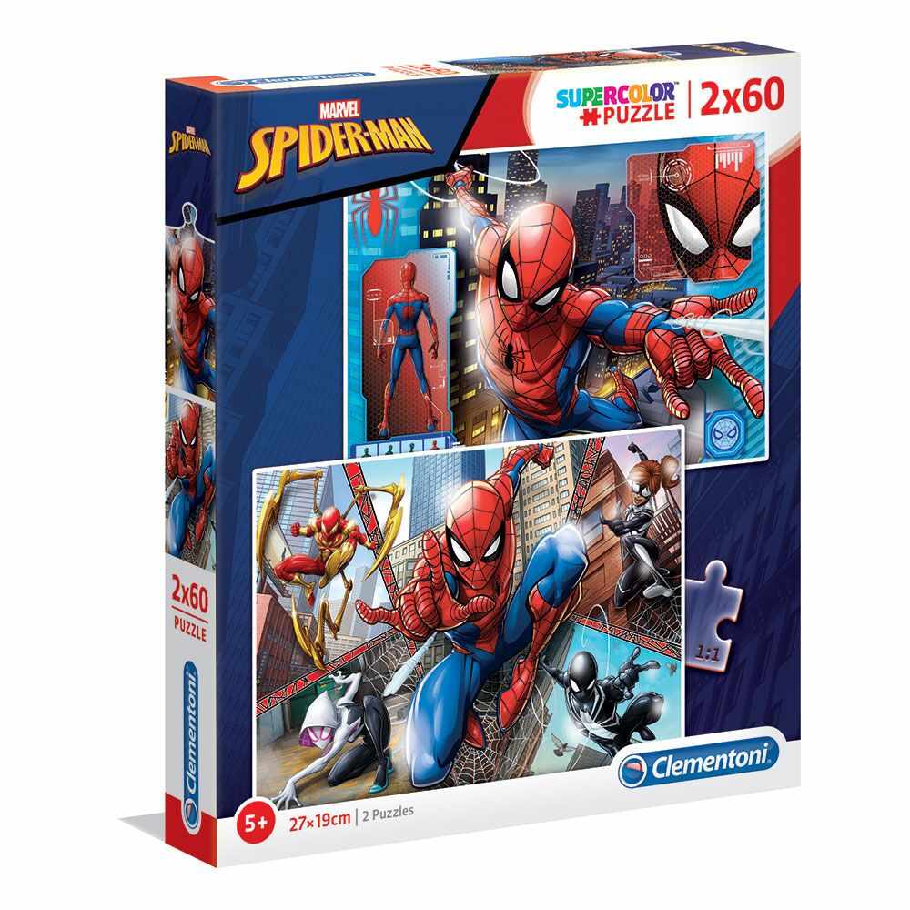 Puzzle 2x60 piese Clementoni Spiderman