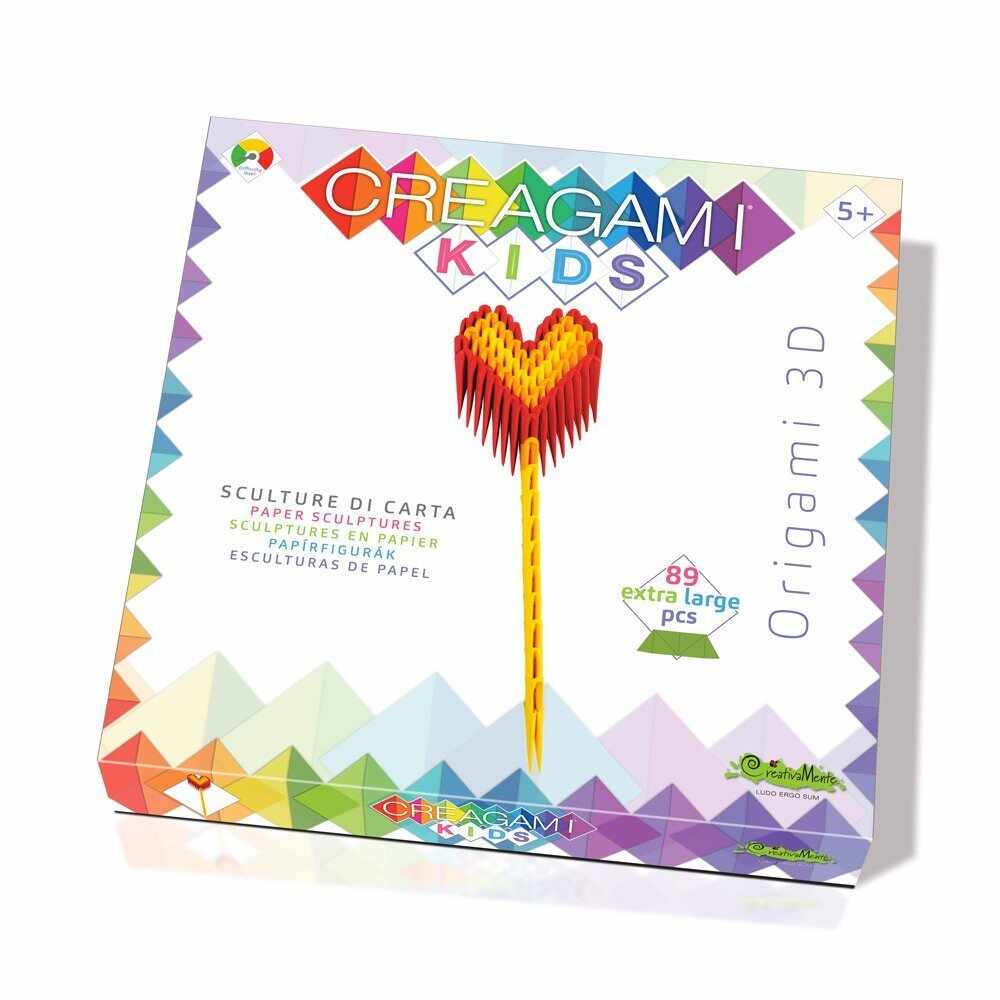Joc creativ - Creagami Kids - Heart Magic Wand, 89 piese | CreativaMente