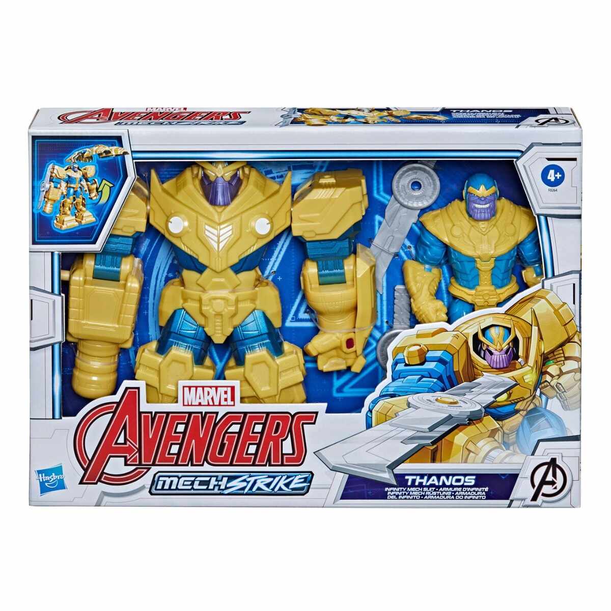 Set cu figurina si accesorii Hasbro Avengers Mech Strike Thanos