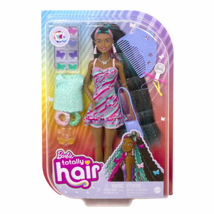 Papusa Barbie cu accesorii Tottaly Hair Butterfly