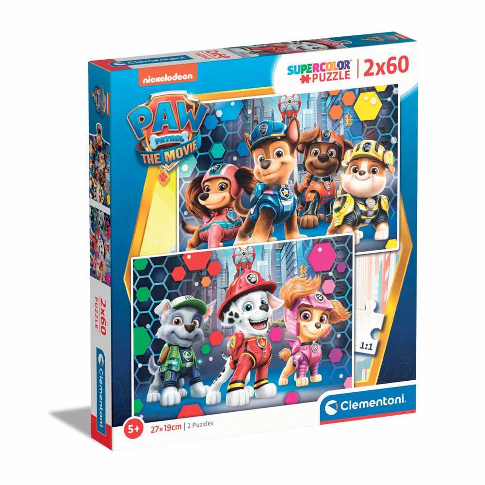 Puzzle 2 x 60 piese Clementoni Paw Patrol The Movie 24787