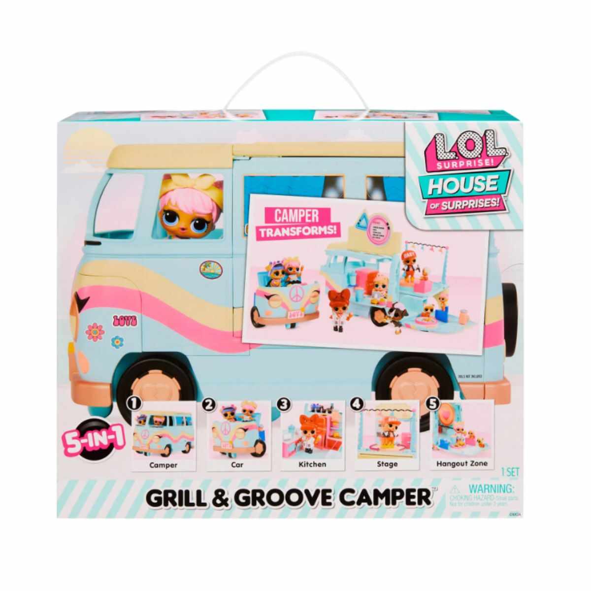 LOL Surprise Grill and Groove Camper, set de joaca