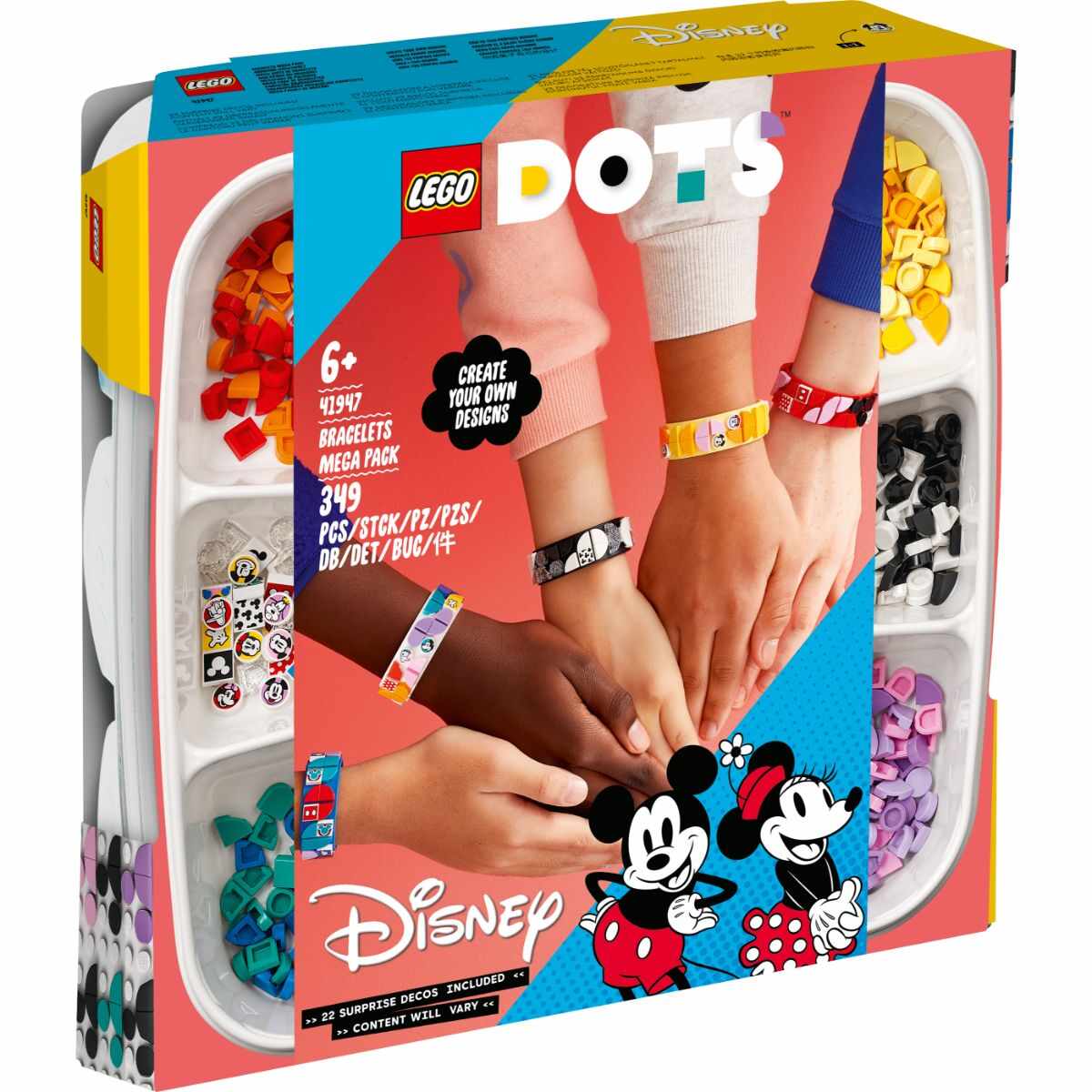 Lego® Dots - Mega pachet de bratari Mickey si Prietenii (41947)