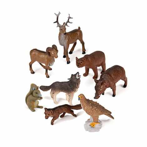 Animale din padure set de 8 figurine - Miniland
