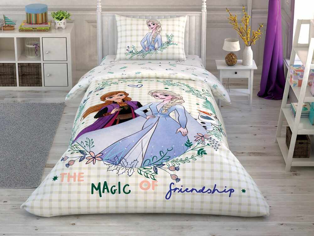 Lenjerie de pat Tac Disney Frozen The magic of friendship