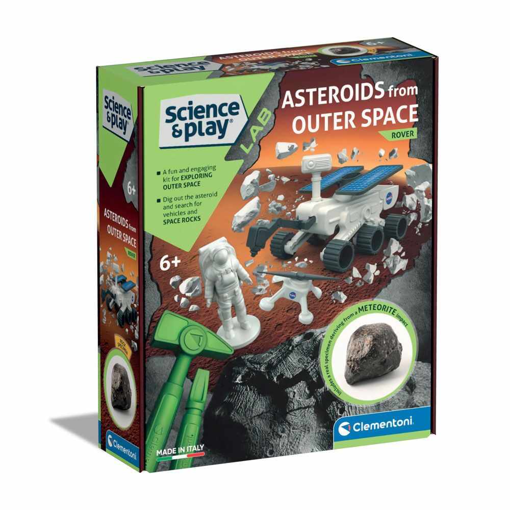 Set educativ Clementoni Science Play Asteroizi din Spatiu Rover