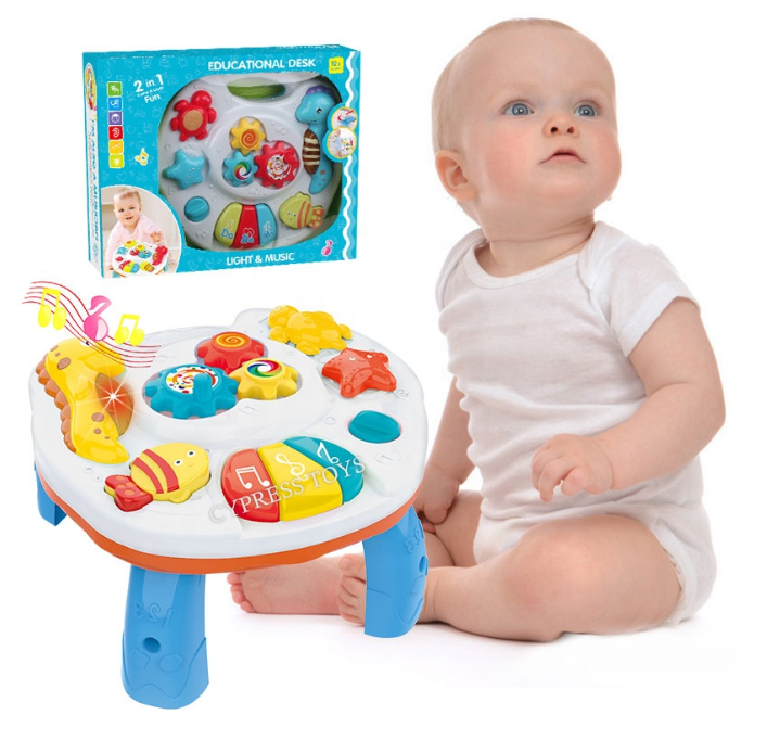 Masuta Educativa 2 in1 cu Lumini si Sunete pentru Bebelusi | Cypress Toys
