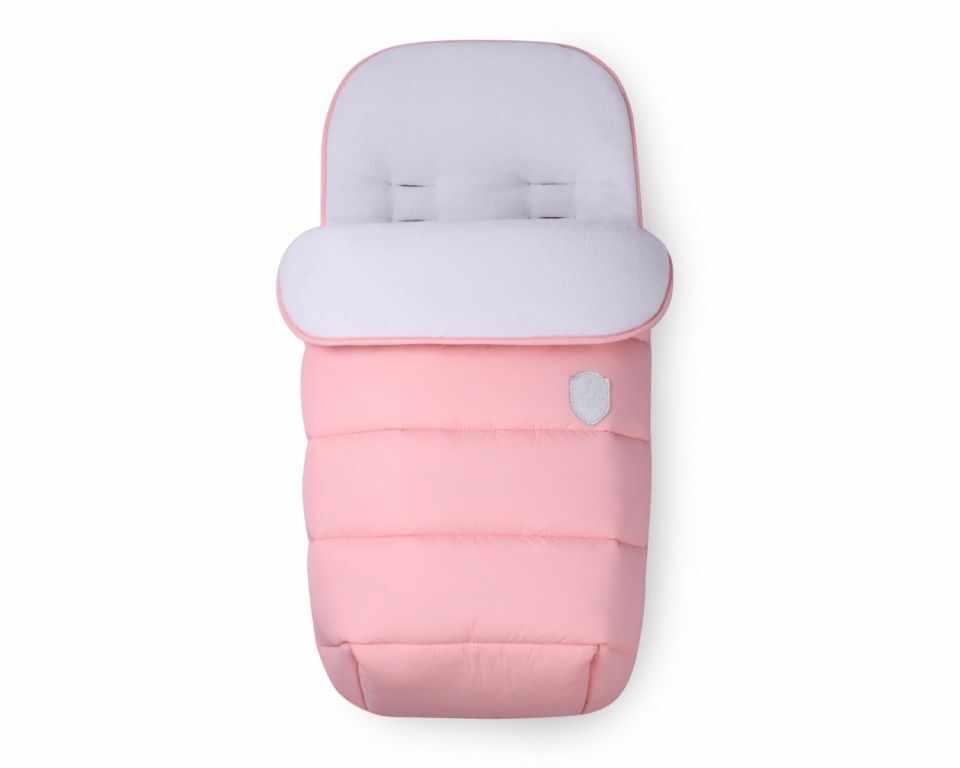Sac de dormit pentru carucior Kikka Embroidered baby pink
