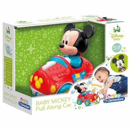 Jucarie interactiva - Baby Mickey Pull Along Car | Clementoni