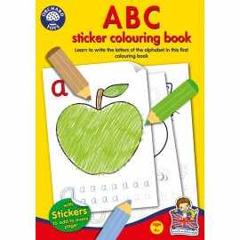 Carte de colorat cu activitati in limba engleza si abtibilduri ABC