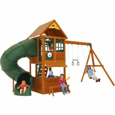 Complex de joaca din lemn pentru copii Forest Ridge Kidkraft