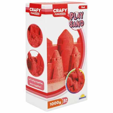 Nisip kinetic Fun Sand 1000 gr culoare Rosu