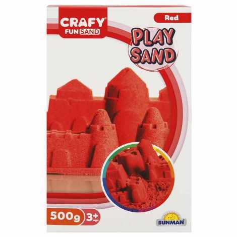 Nisip kinetic Fun Sand 500 gr culoare Rosu